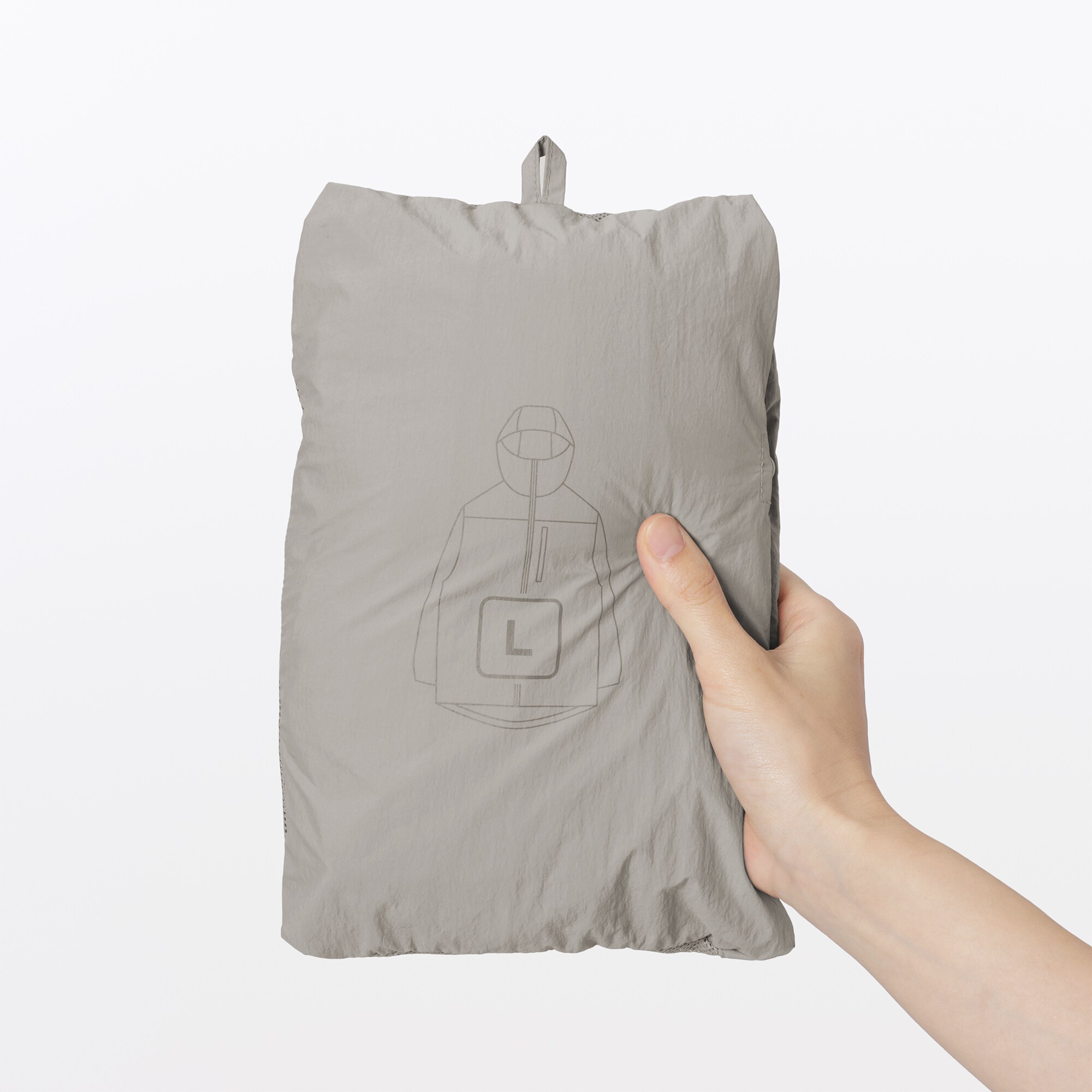 紳士　撥水ナイロンポケッタブルウィンドブレーカー