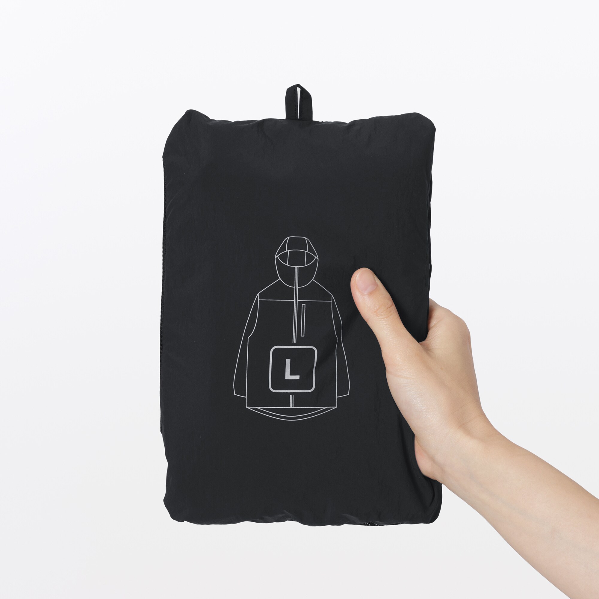 紳士　撥水ナイロンポケッタブルウィンドブレーカー