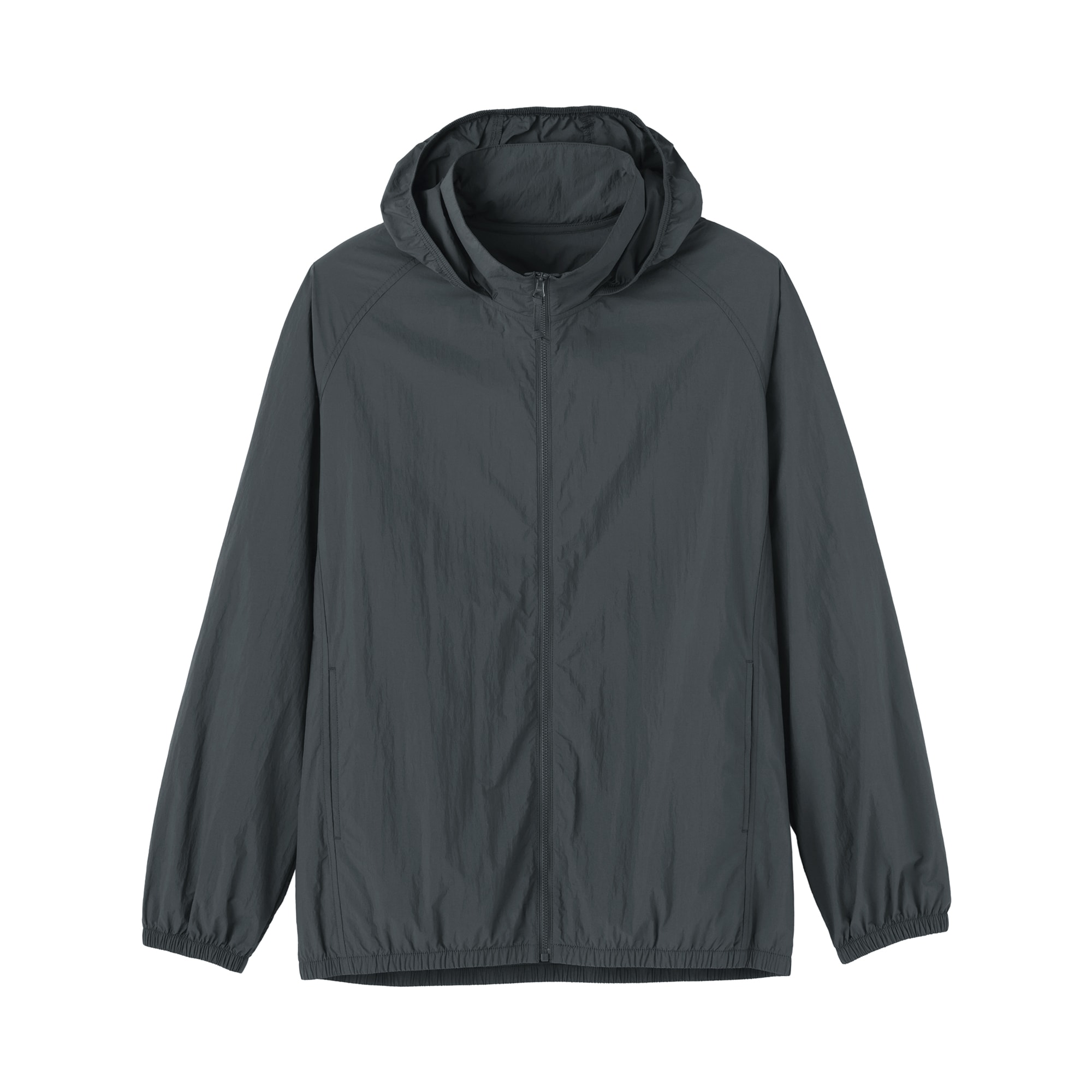 紳士　撥水ナイロンポケッタブルウィンドブレーカー