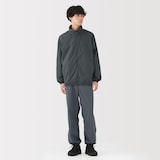 紳士　撥水ナイロンポケッタブルウィンドブレーカー