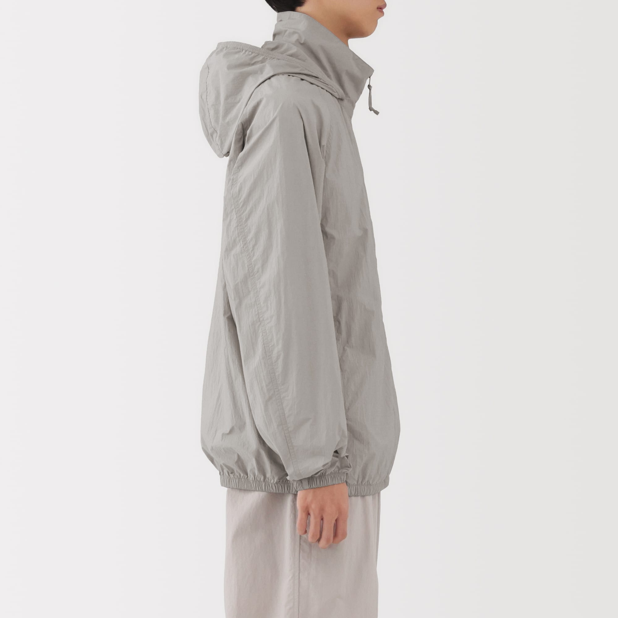 MUJI 上下XL 撥水ナイロン ポケッタブル セットアップ　コットンライク MUJI 上下XL 撥水ナイロン ポケッタブル セットアップ コットンライク