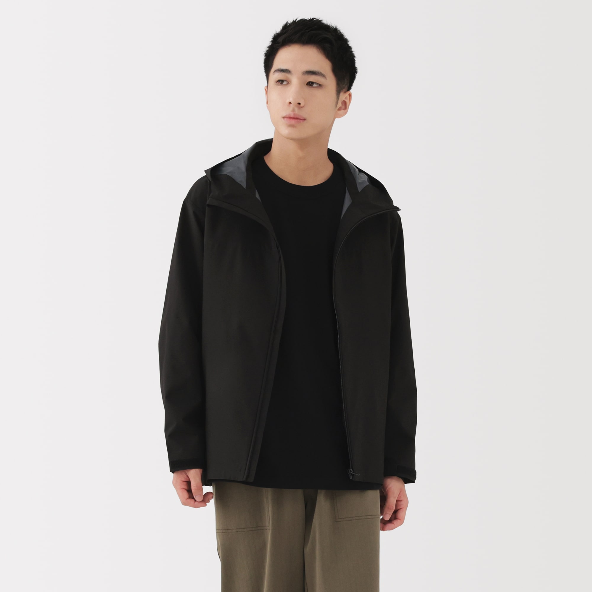 紳士 撥水フードジャケット | 無印良品 紳士 撥水フードジャケット | 無印良品