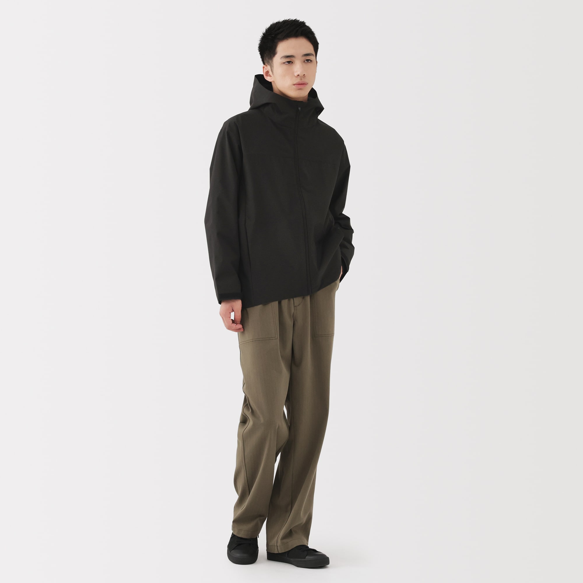 紳士　撥水フードジャケット