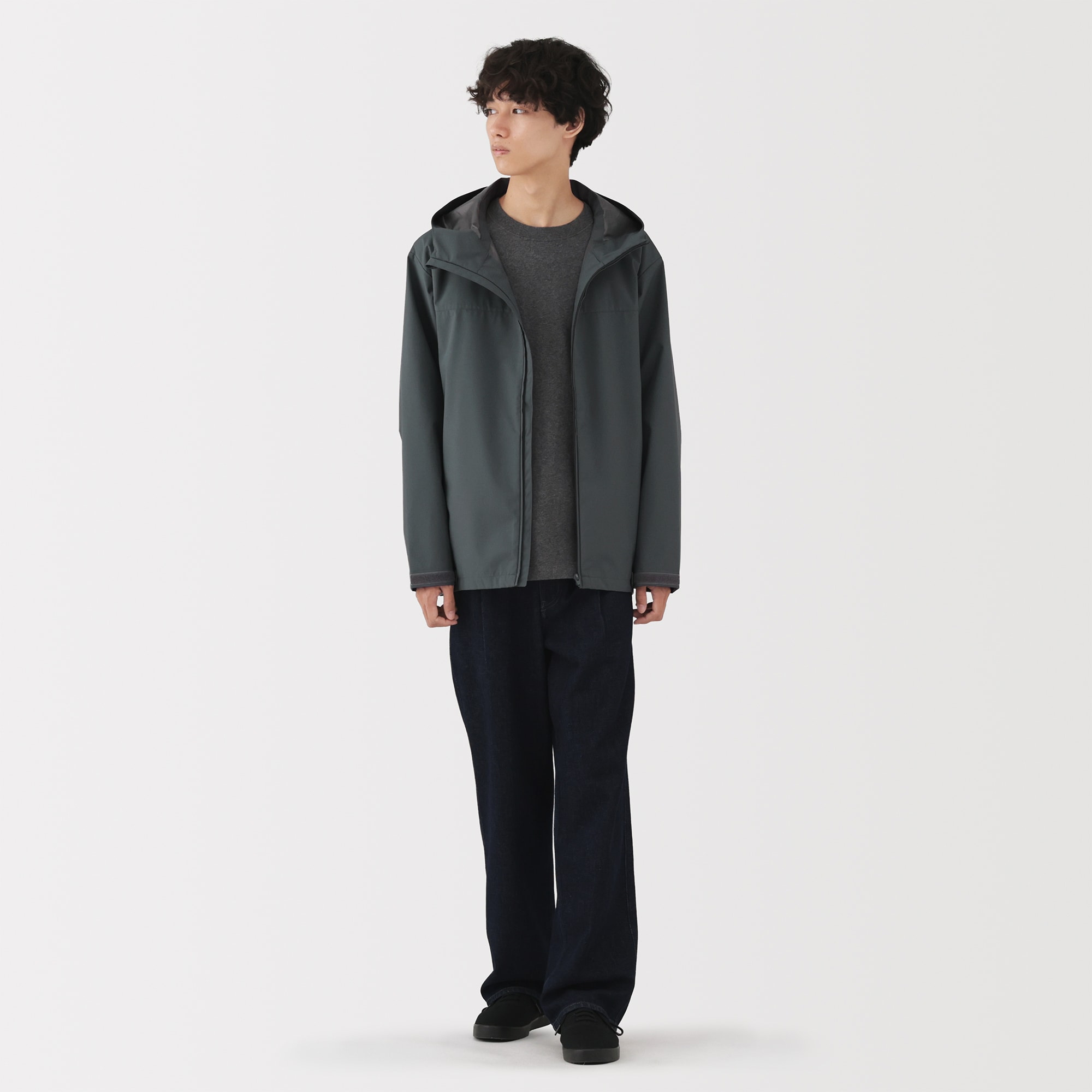 紳士　撥水フードジャケット