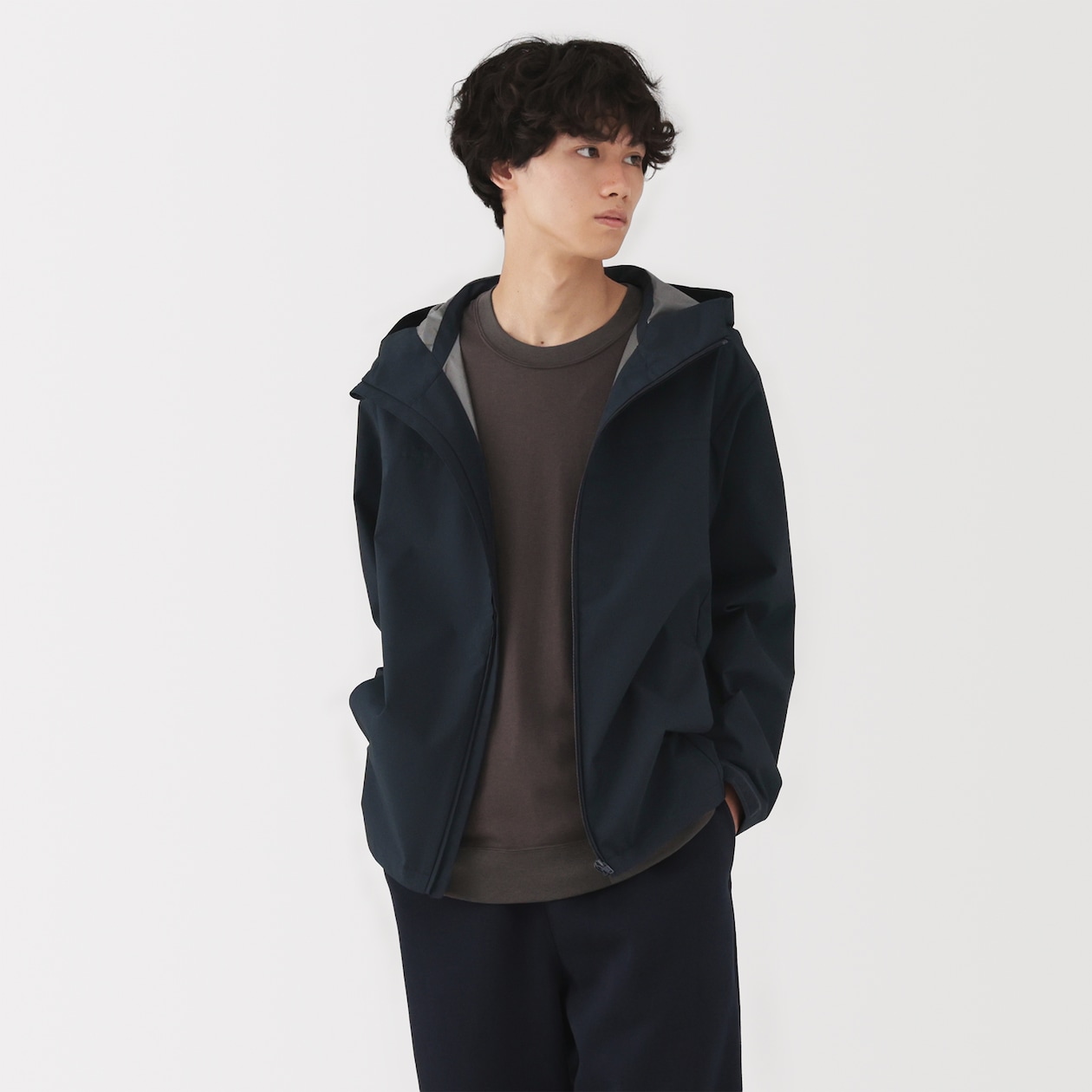 紳士　撥水フードジャケット