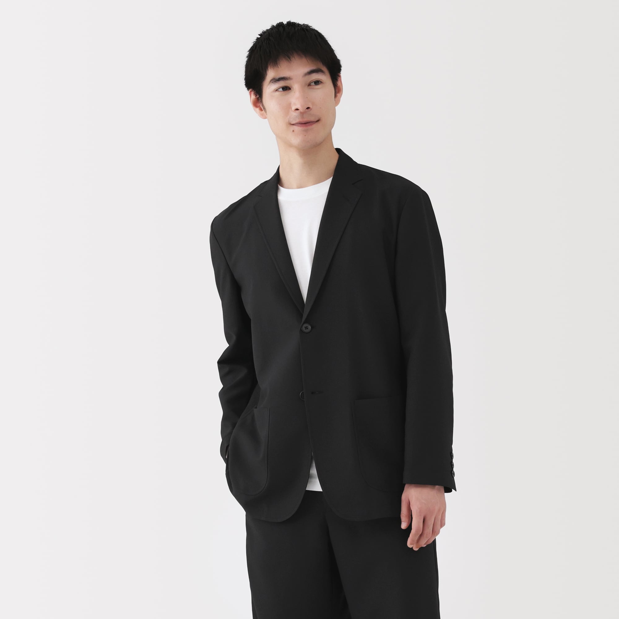 紳士　風を通すストレッチジャケット