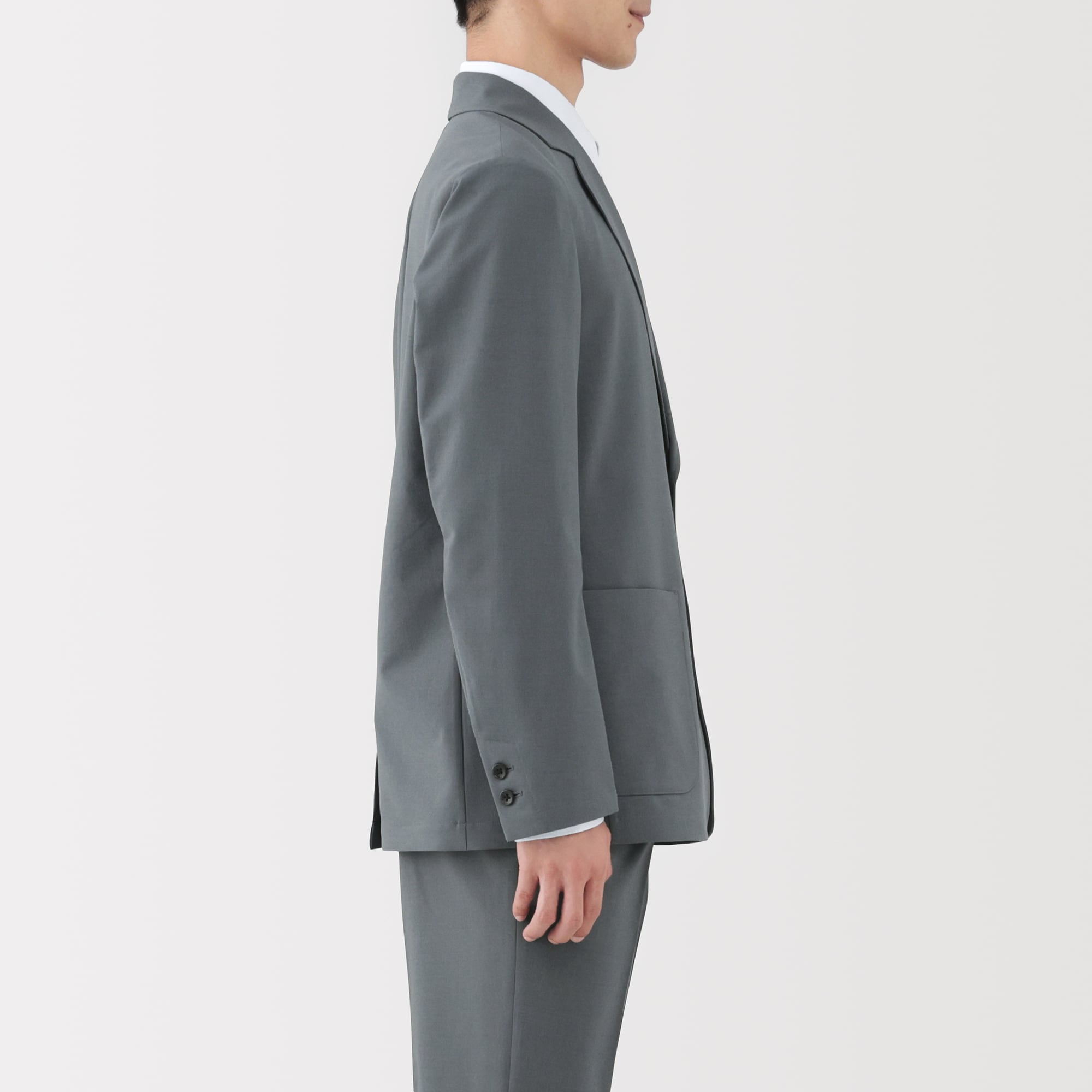 MUJI 無印良品　ストレッチジャケット　ウォッシャブルスーツ