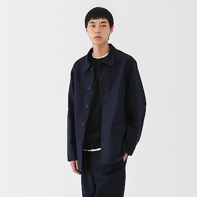 紳士　木の実から作ったカポック混モールスキン　カバーオール