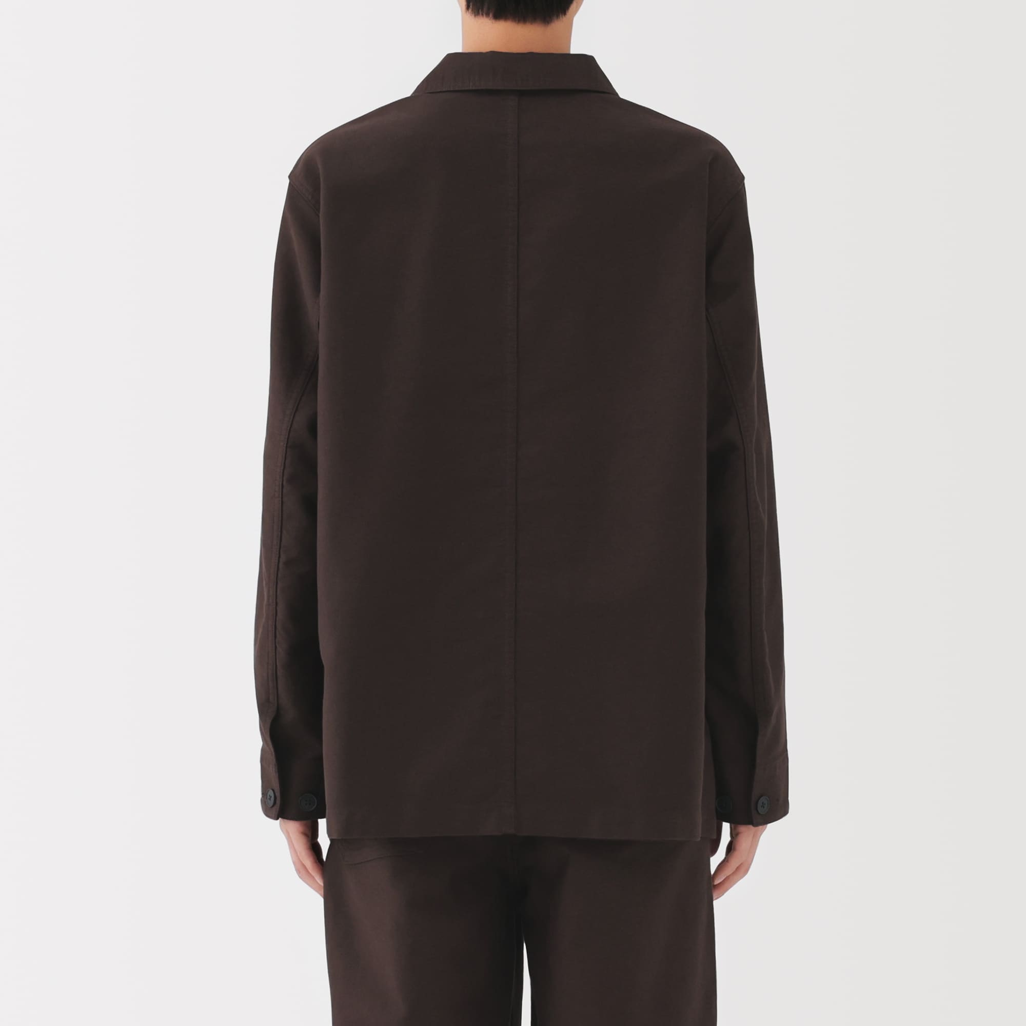 紳士　木の実から作ったカポック混モールスキン　カバーオール