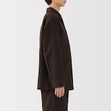 紳士　木の実から作ったカポック混モールスキン　カバーオール