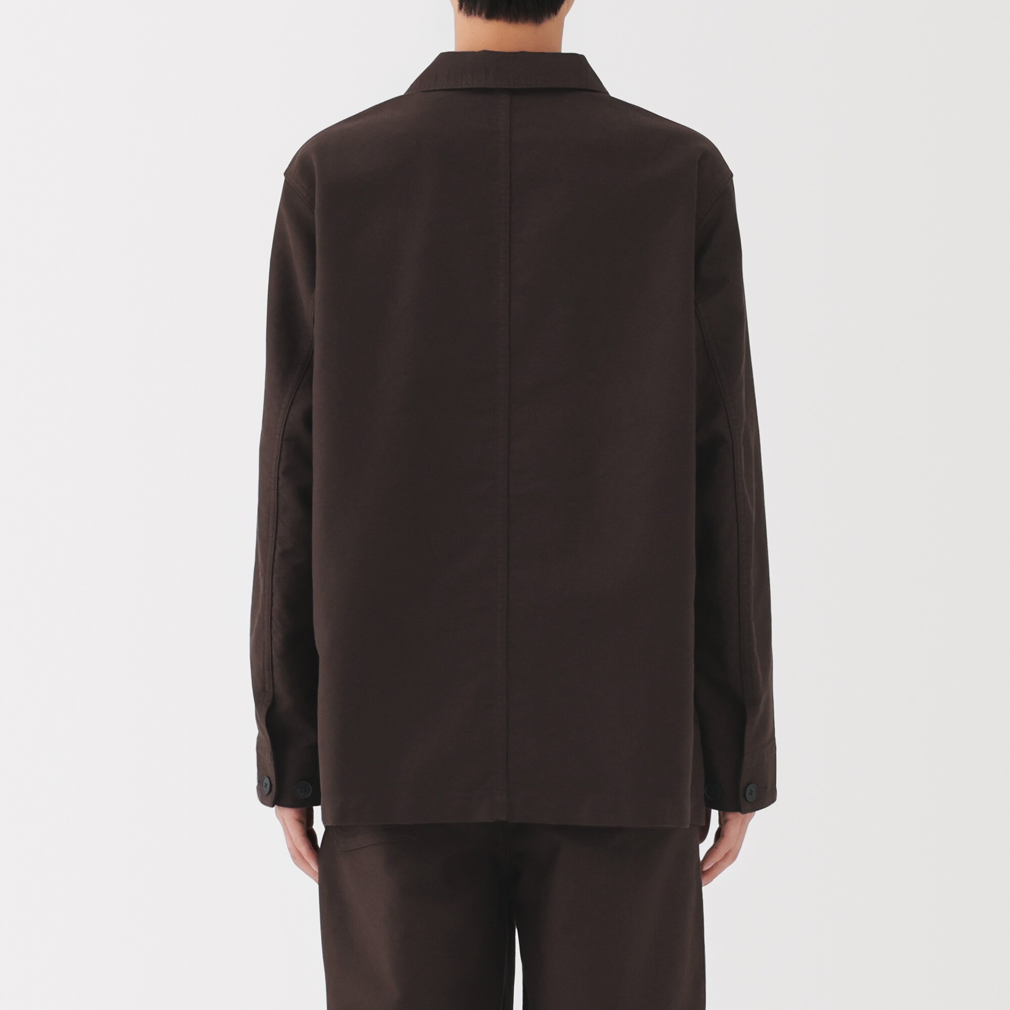 紳士　木の実から作ったカポック混モールスキン　カバーオール