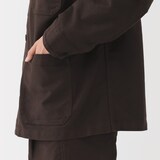 紳士　木の実から作ったカポック混モールスキン　カバーオール