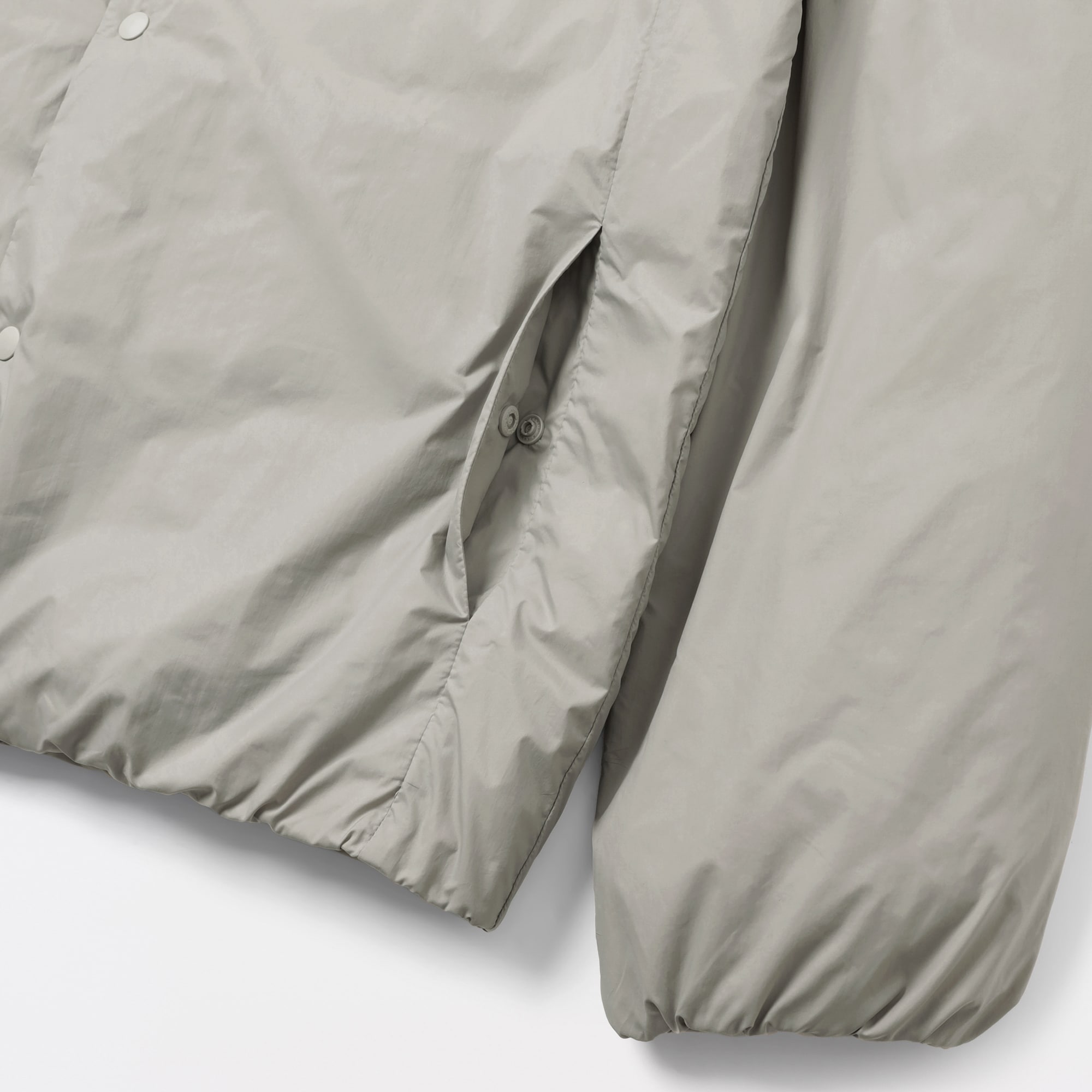 紳士 軽量ダウンポケッタブルノーカラージャケット | 無印良品