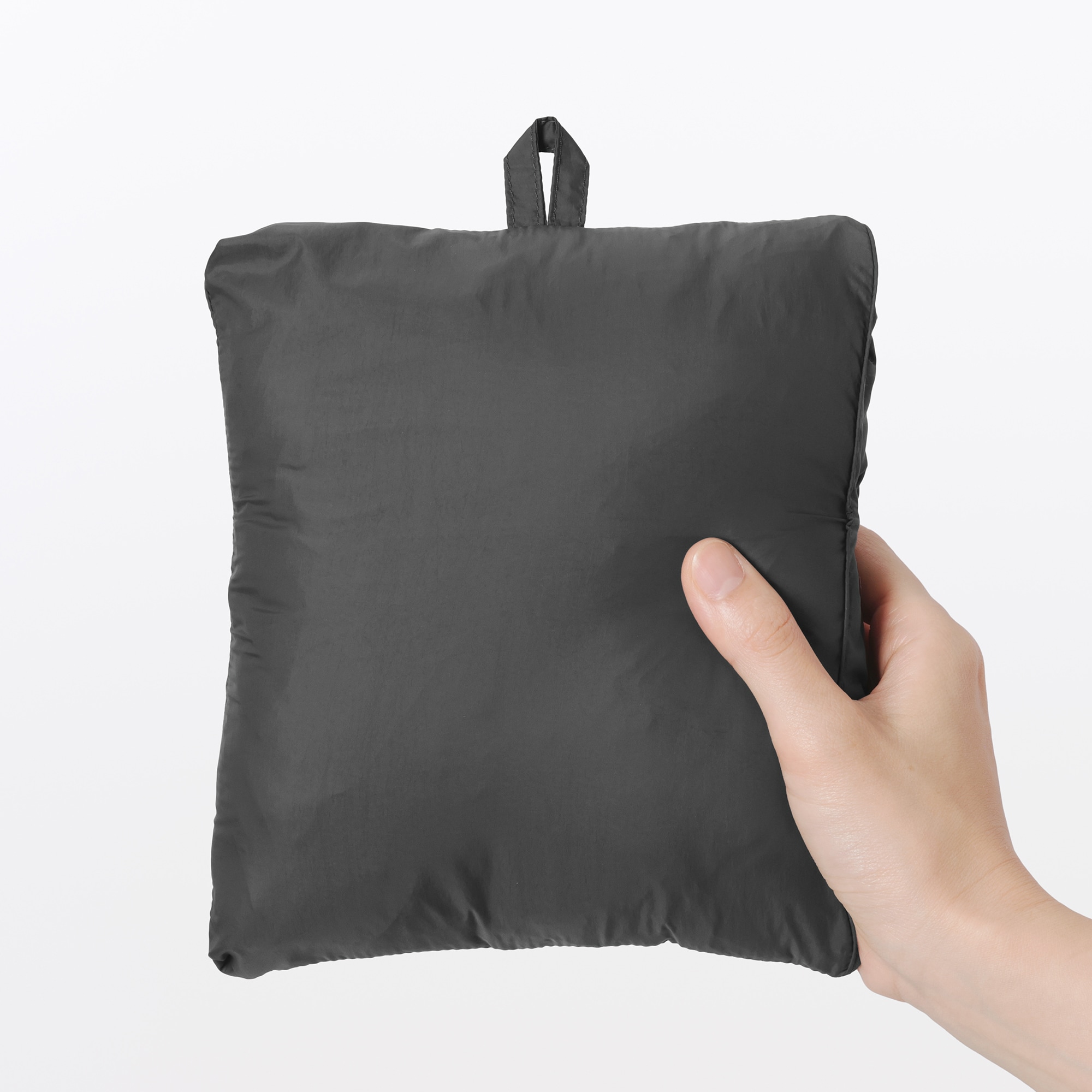 紳士　軽量ダウンポケッタブルノーカラージャケット