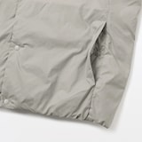 紳士　軽量ダウンポケッタブルノーカラーベスト