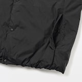 紳士　軽量ダウンポケッタブルノーカラーベスト