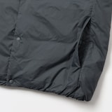 紳士　軽量ダウンポケッタブルノーカラーベスト