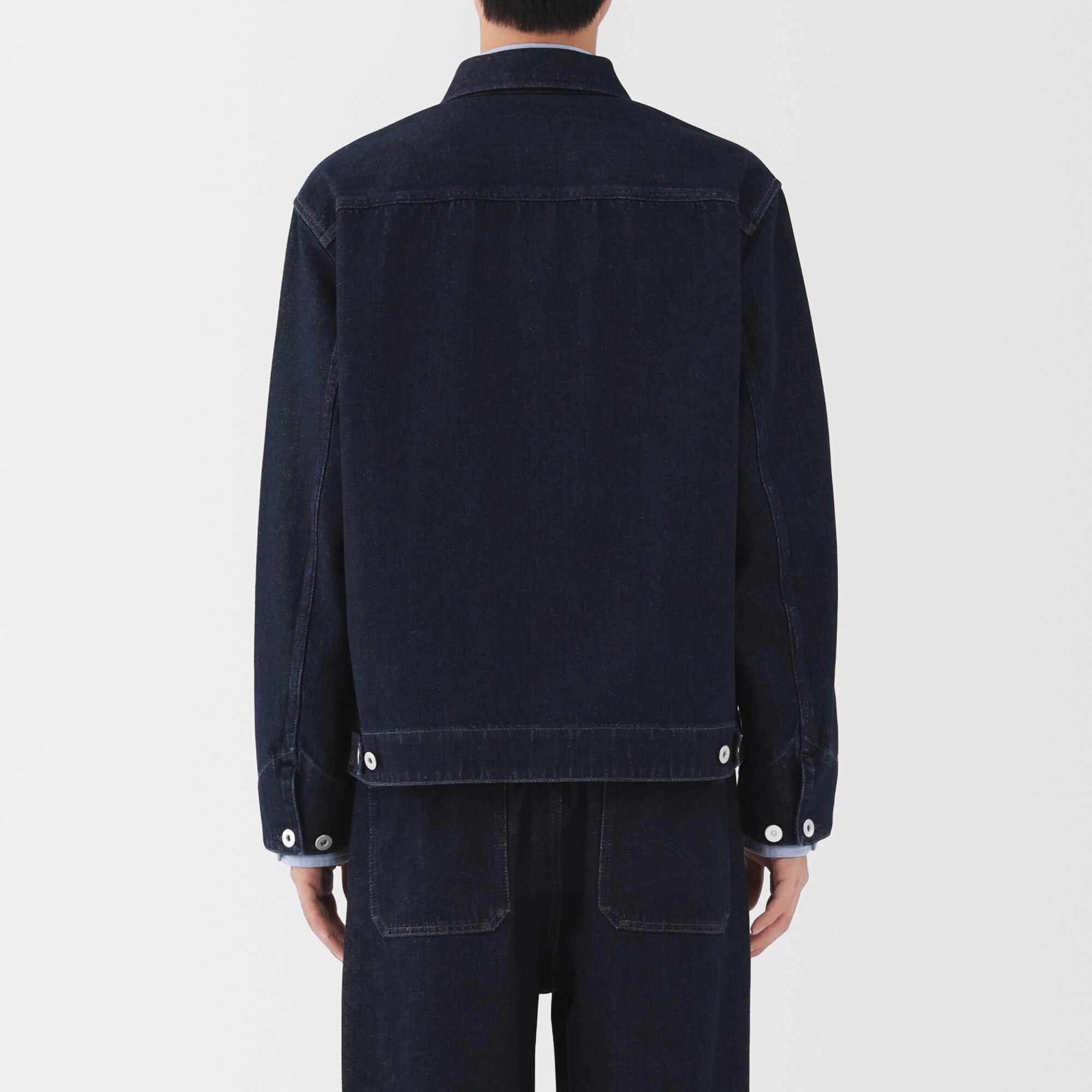 紳士 木の実から作ったカポック混デニム ブルゾン | 無印良品