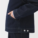 紳士　木の実から作ったカポック混デニム　ブルゾン