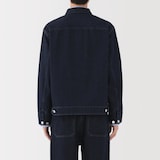 紳士　木の実から作ったカポック混デニム　ブルゾン