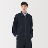 紳士　木の実から作ったカポック混デニム　ブルゾン