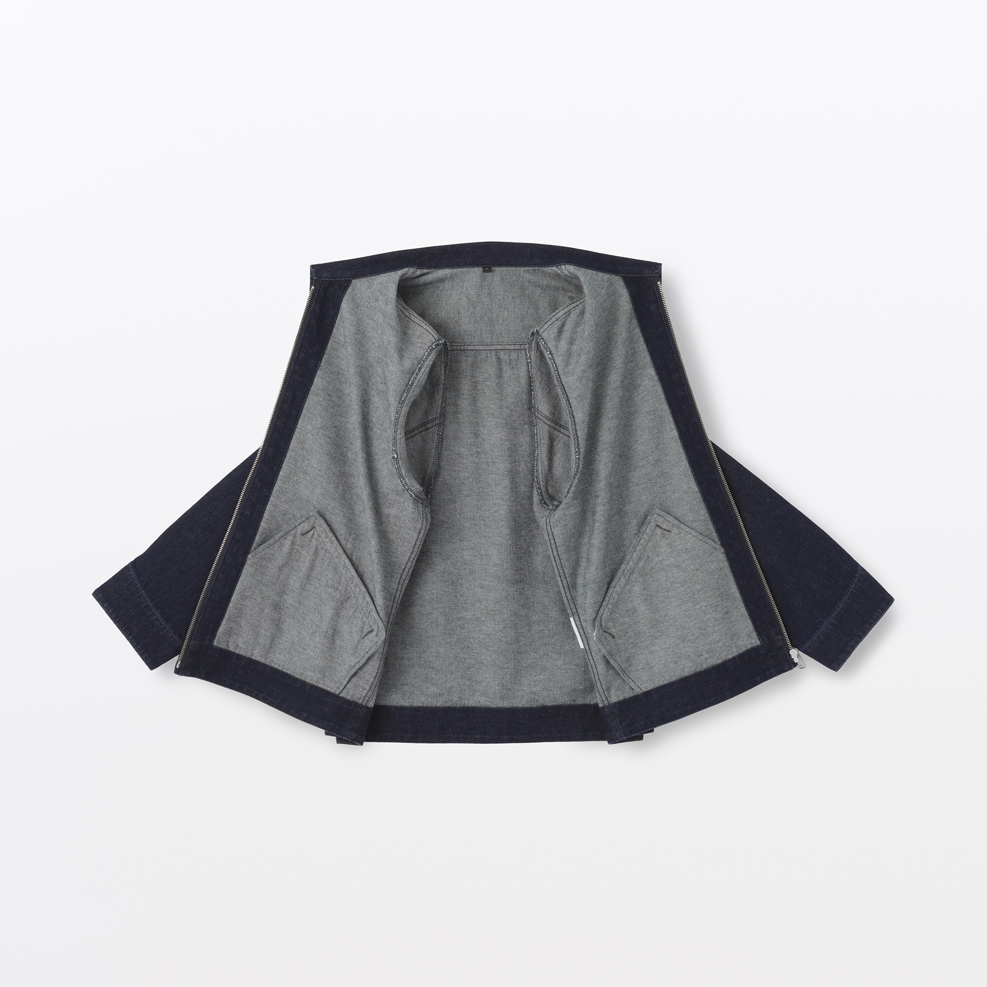 紳士 木の実から作ったカポック混デニム ブルゾン | 無印良品