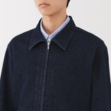 紳士　木の実から作ったカポック混デニム　ブルゾン