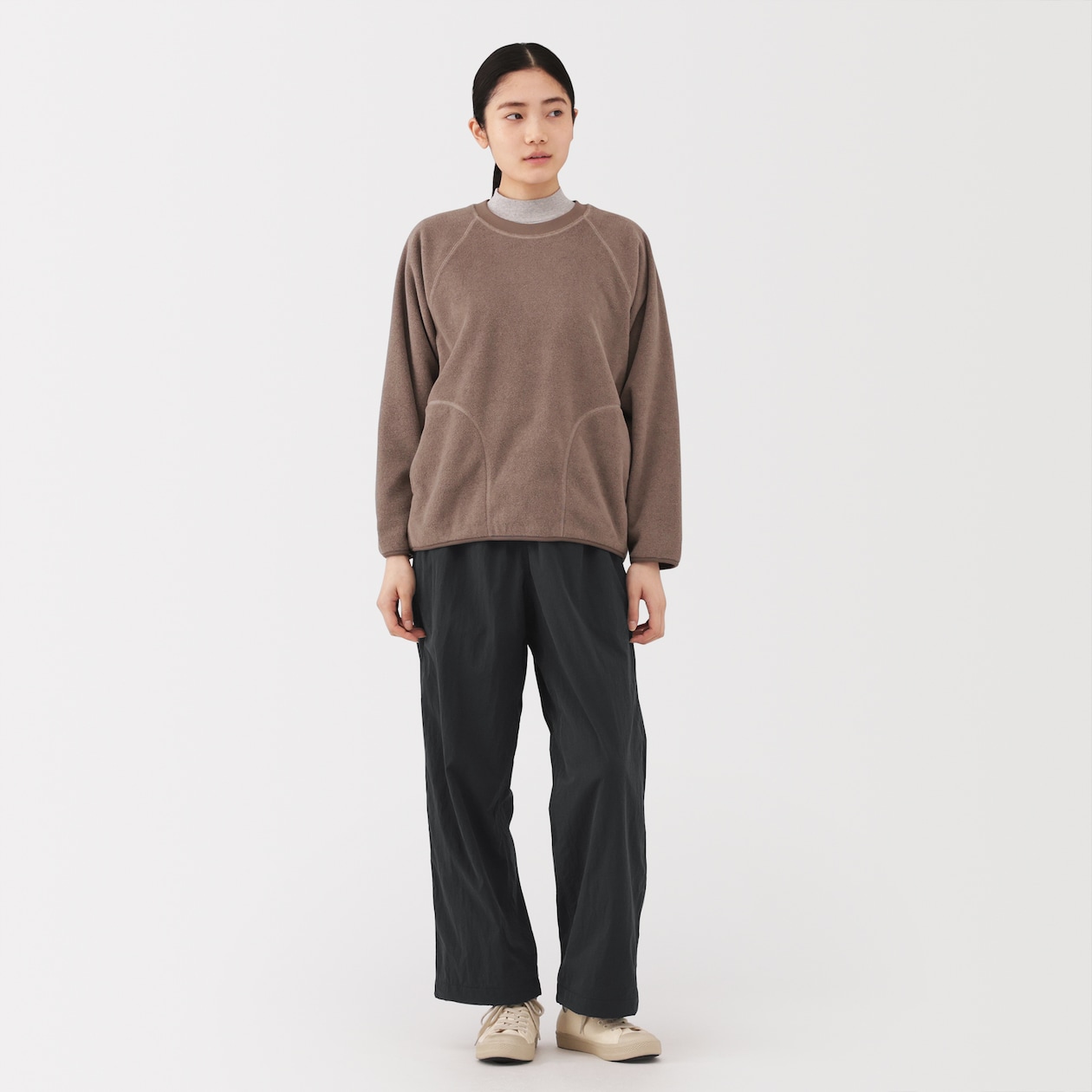 婦人　防風裏起毛　イージーパンツ