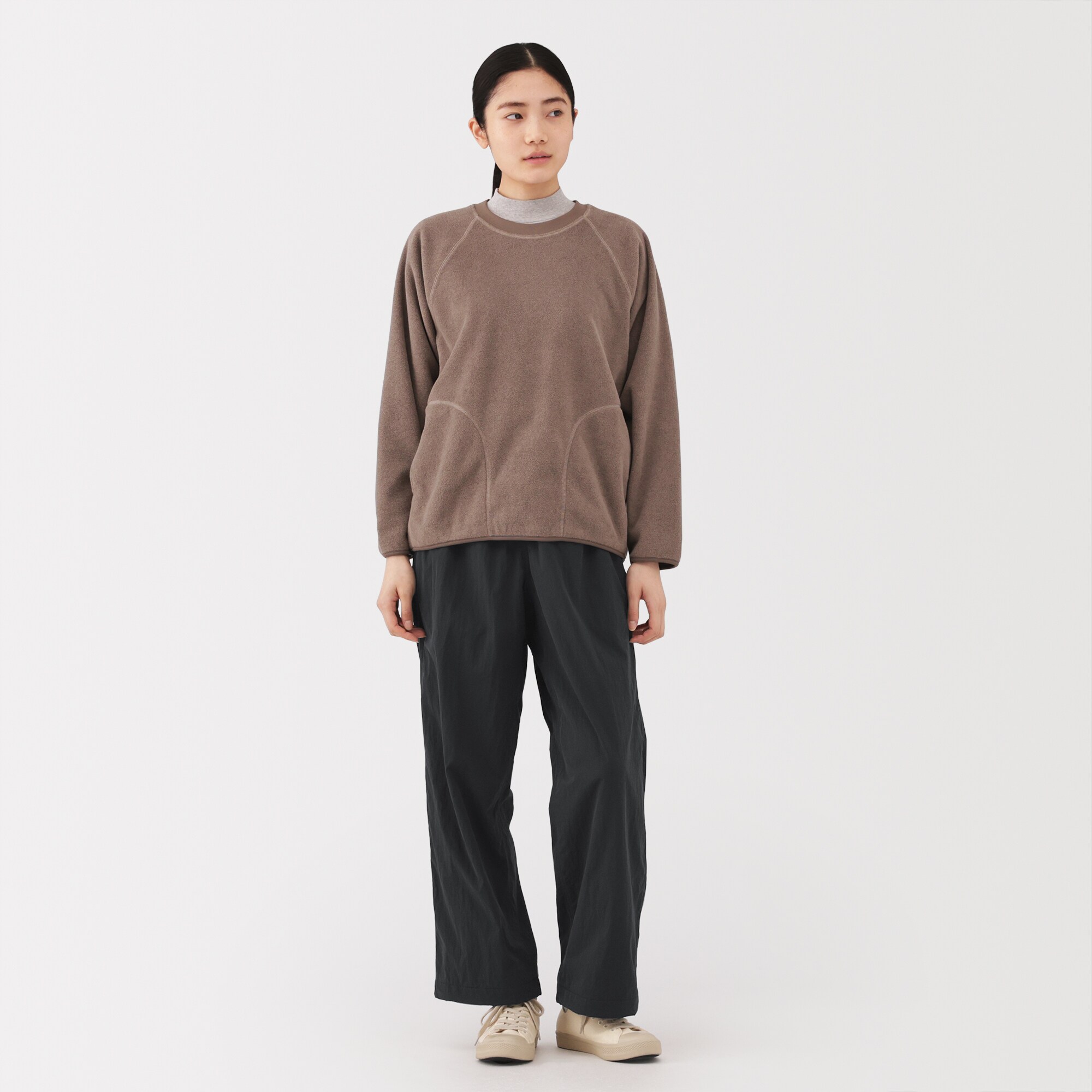 婦人　防風裏起毛　イージーパンツ