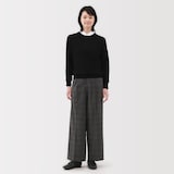 婦人　起毛　ストレートパンツ