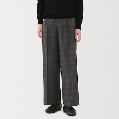 婦人　起毛　ストレートパンツ