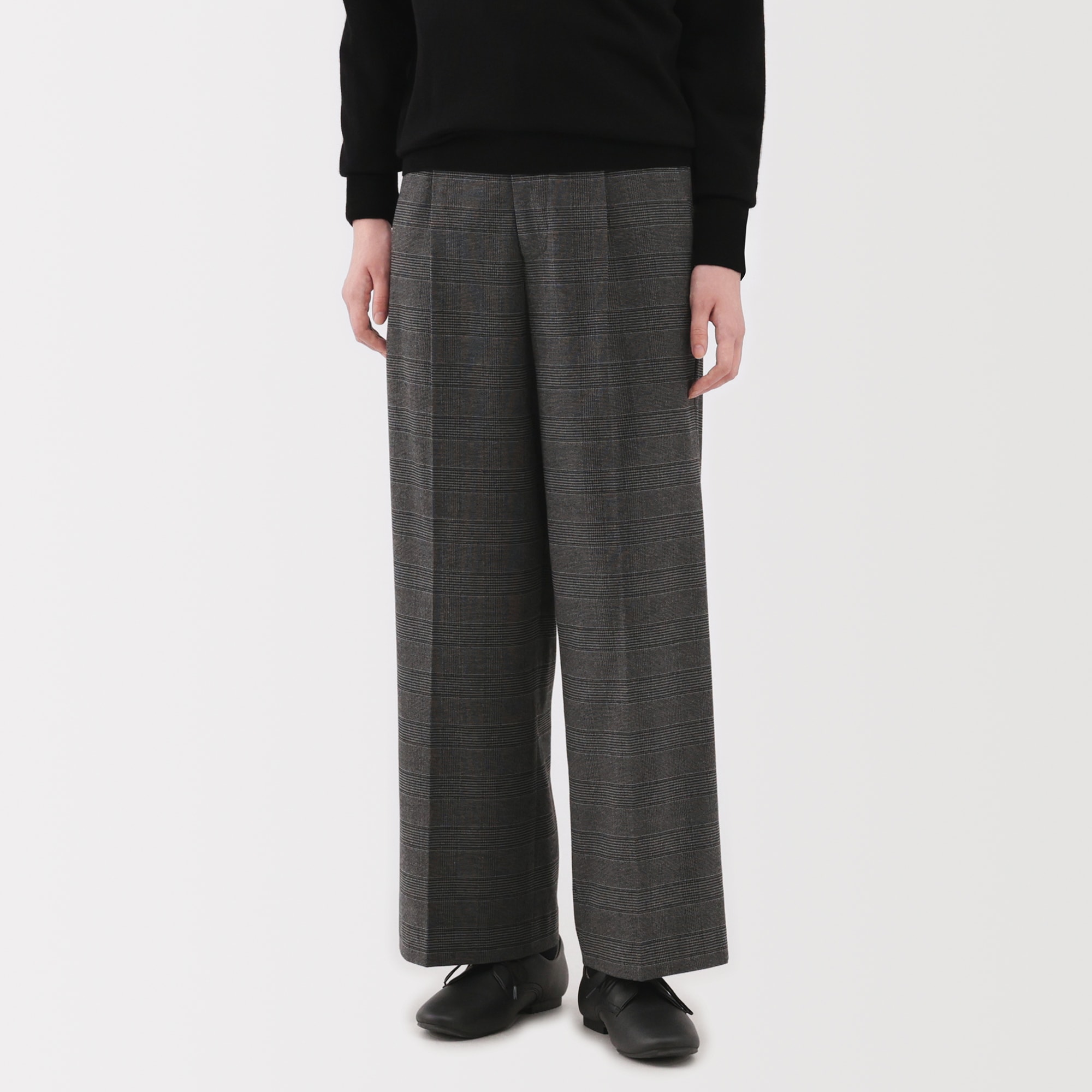 婦人　起毛　ストレートパンツ