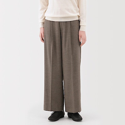 婦人　起毛　ストレートパンツ