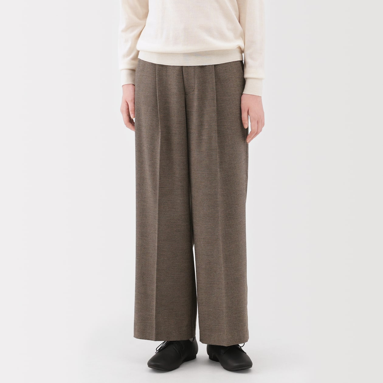 婦人　起毛　ストレートパンツ