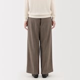 婦人　起毛　ストレートパンツ