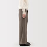 婦人　起毛　ストレートパンツ