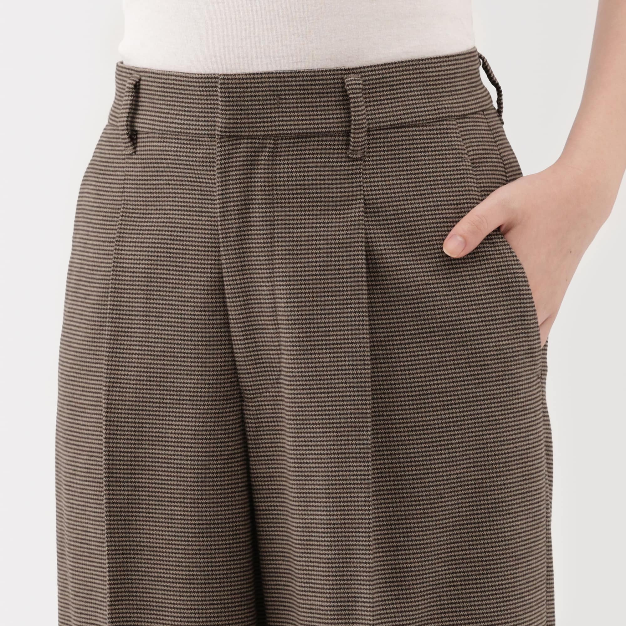 婦人　起毛　ストレートパンツ