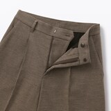 婦人　起毛　ストレートパンツ