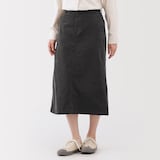 婦人　ストレッチコーデュロイ　ナロースカート