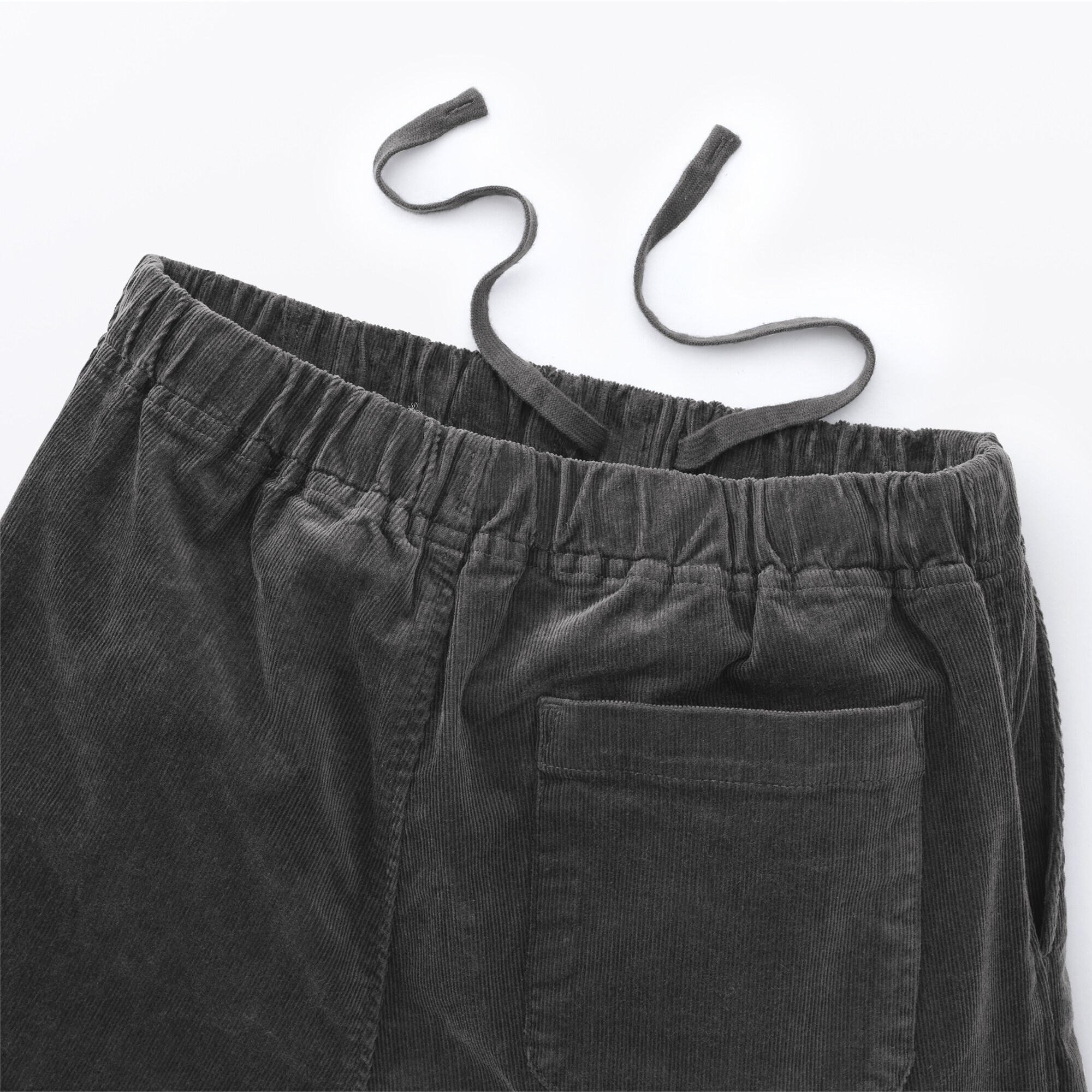 婦人　ストレッチコーデュロイ　イージーストレートパンツ