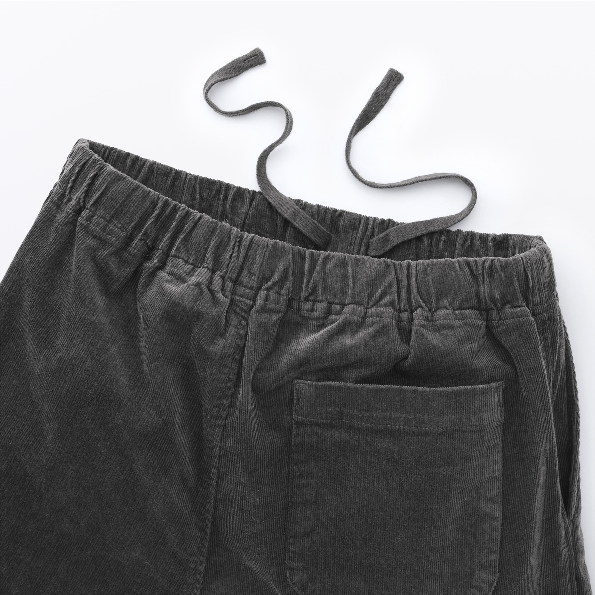 婦人　ストレッチコーデュロイ　イージーストレートパンツ