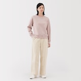 婦人　ストレッチコーデュロイ　イージーストレートパンツ