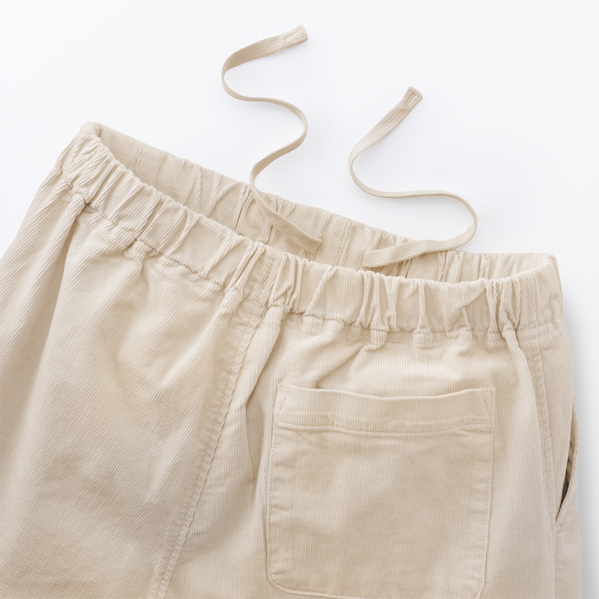 婦人　ストレッチコーデュロイ　イージーストレートパンツ