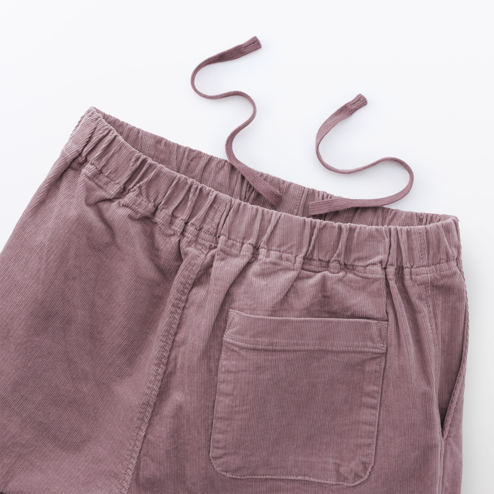 婦人　ストレッチコーデュロイ　イージーストレートパンツ