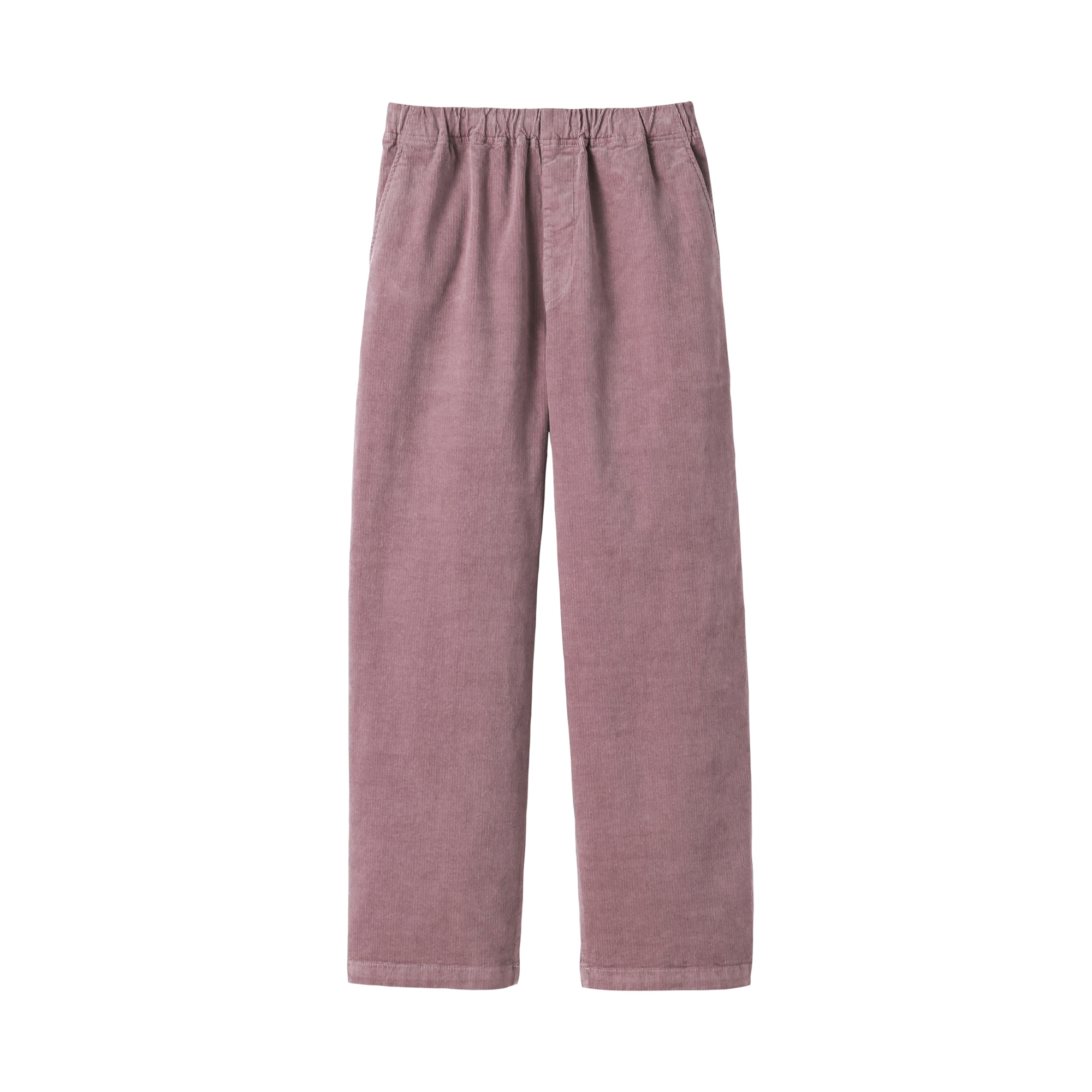 婦人　ストレッチコーデュロイ　イージーストレートパンツ