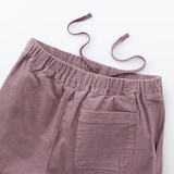 婦人　ストレッチコーデュロイ　イージーストレートパンツ