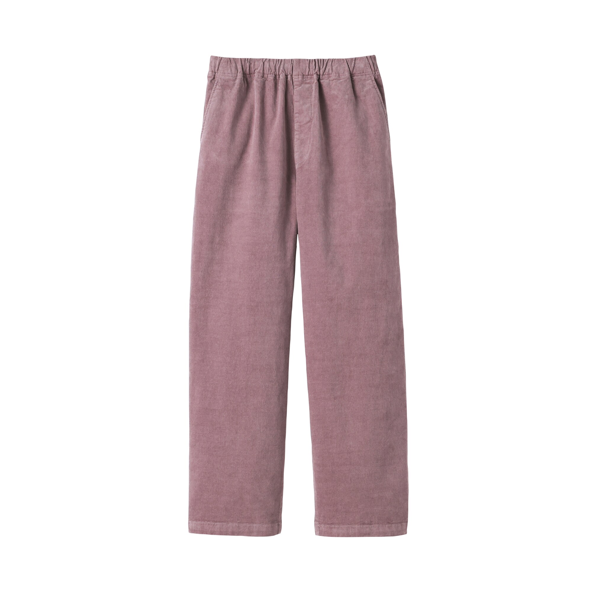 婦人　ストレッチコーデュロイ　イージーストレートパンツ