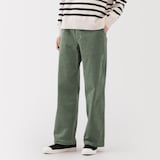 婦人　ストレッチコーデュロイ　イージーストレートパンツ