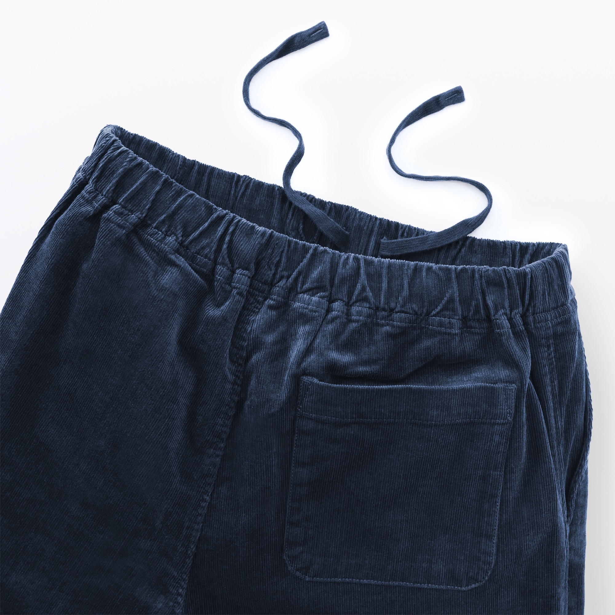 婦人　ストレッチコーデュロイ　イージーストレートパンツ