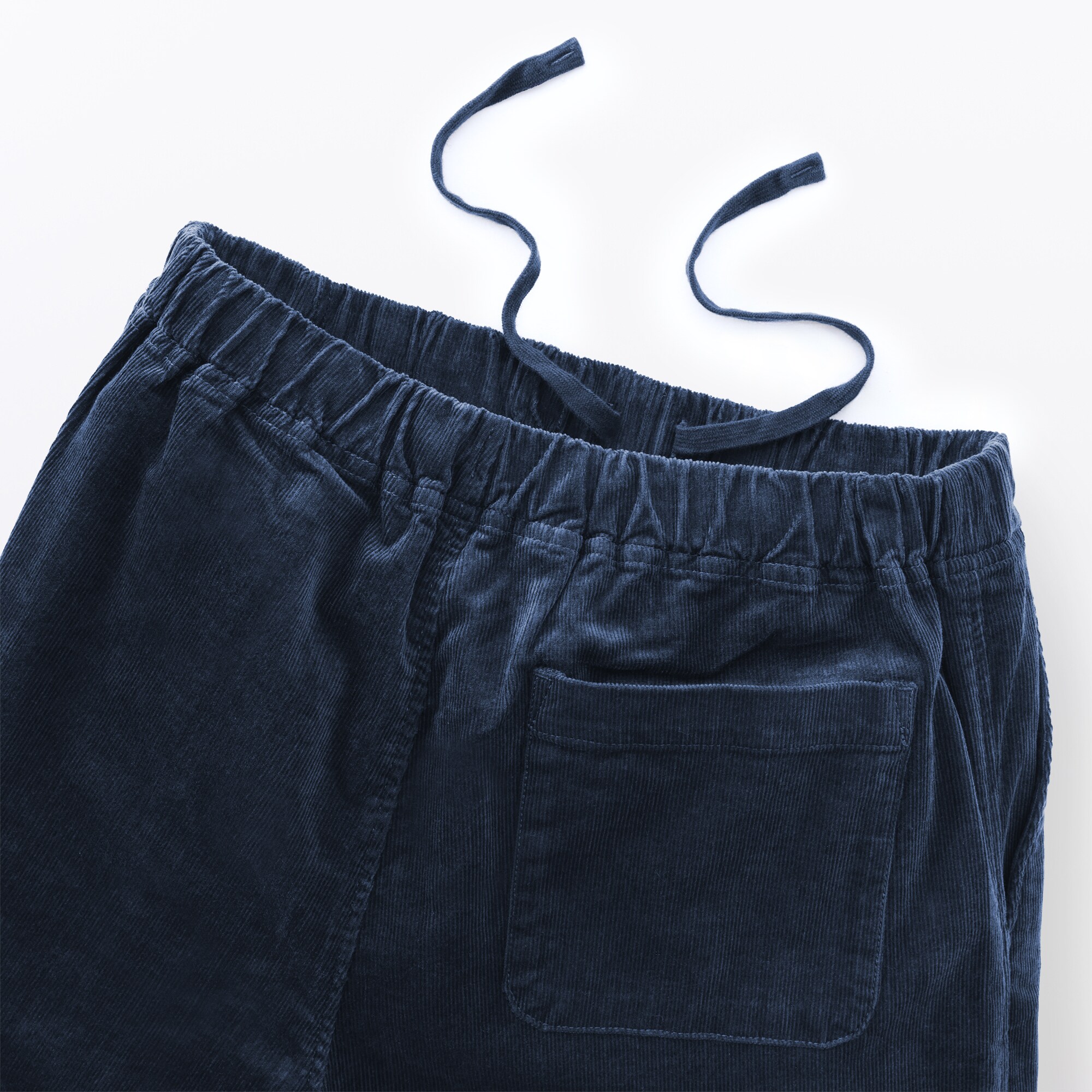 婦人　ストレッチコーデュロイ　イージーストレートパンツ